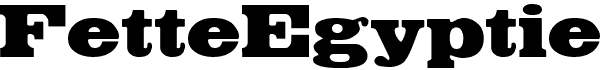 FetteEgyptienne free Clarendon serif font