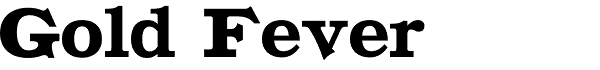 Gold Fever Clarendon serif font