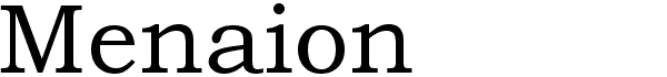 Menaion Medieval free old style serif font