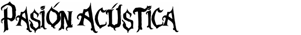 Pasión Acústica free freeform serif font