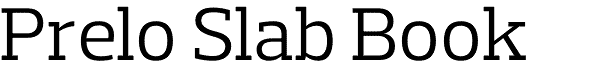 Prelo Slab slab serif font