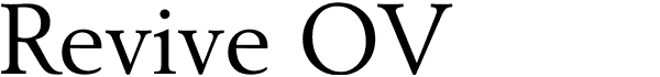Revive OV free modern serif font