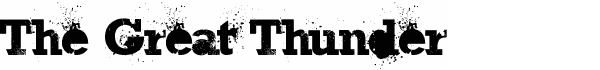 The Great Thunder free slab serif font