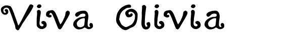Viva Olivia freeform serif font