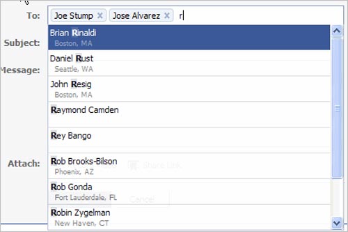 Facebook Style Input Box