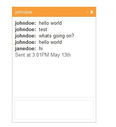 Gmail/Facebook Style jQuery Chat
