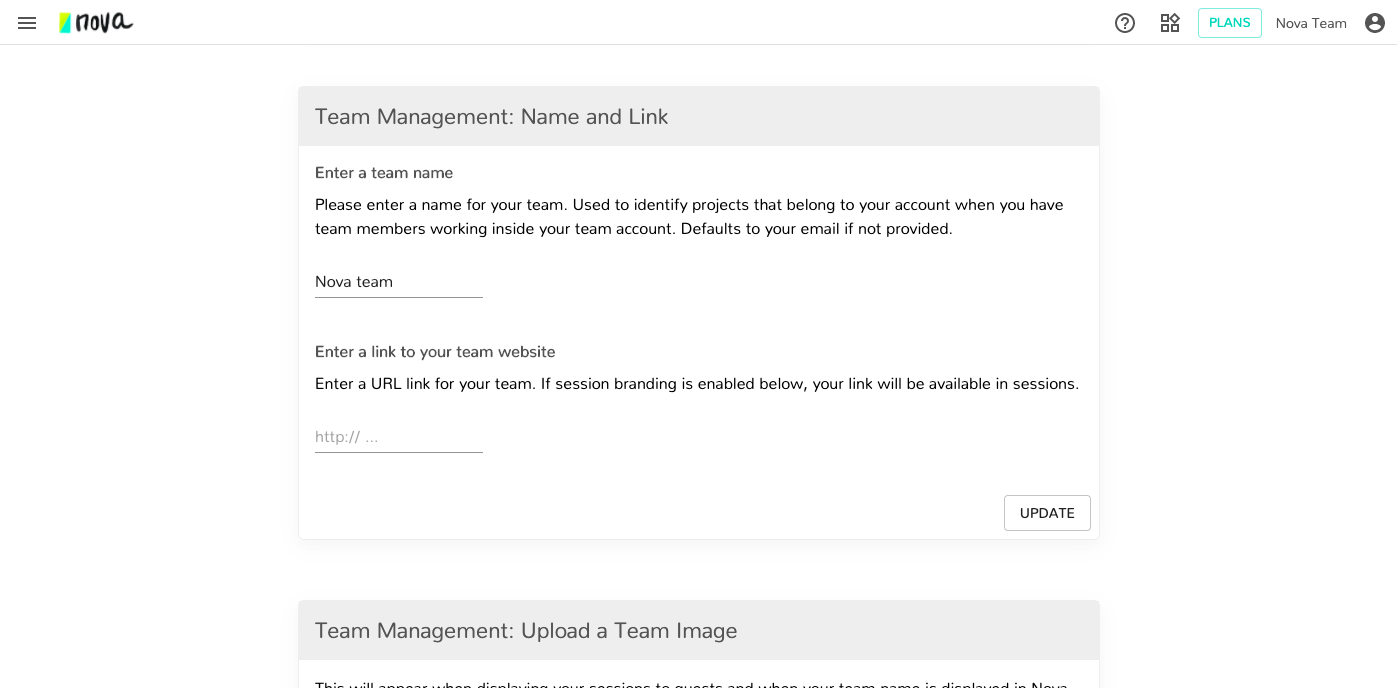 How Can I Add My Logo To Team Work Sessions In Nova 