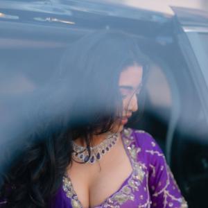 Actress Daksha Nagarkar Stuns in Elegant Purple Ethnic Outfit | Latest Photos
