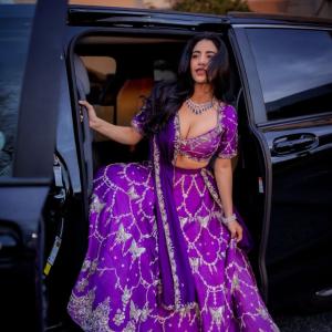 Actress Daksha Nagarkar Stuns in Elegant Purple Ethnic Outfit | Latest Photos