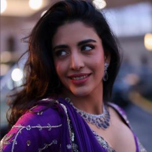 Actress Daksha Nagarkar Stuns in Elegant Purple Ethnic Outfit | Latest Photos