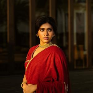 Actress Dushara Vijayan Stuns in Traditional Red Saree | Latest Elegant Photos