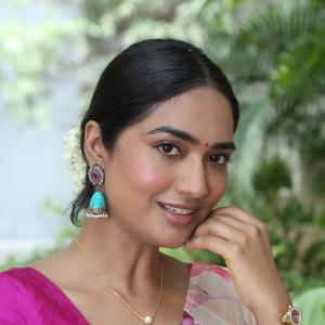 Actress Kajal Chowdhary Looks Elegant in Pastel Floral Saree | Latest Photoshoot