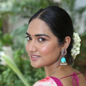 Actress Kajal Chowdhary Looks Elegant in Pastel Floral Saree | Latest Photoshoot