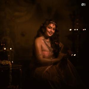 Actress Mokksha in Traditional Pink Saree | Elegant and Divine Photos