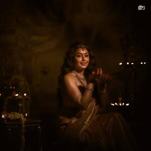 Actress Mokksha in Traditional Pink Saree | Elegant and Divine Photos