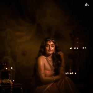 Actress Mokksha in Traditional Pink Saree | Elegant and Divine Photos