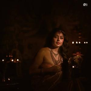 Actress Mokksha in Traditional Pink Saree | Elegant and Divine Photos