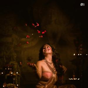 Actress Mokksha in Traditional Pink Saree | Elegant and Divine Photos