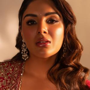 Actress Samyukta Menon Stuns in Elegant Red Saree | Latest Fashion Look