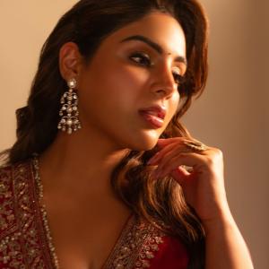 Actress Samyukta Menon Stuns in Elegant Red Saree | Latest Fashion Look