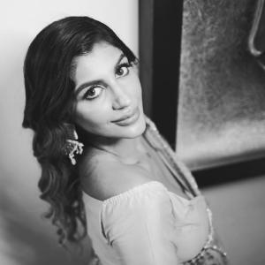 Actress Yashika Anand Stuns in Elegant Pink Floral Saree | Latest Photos