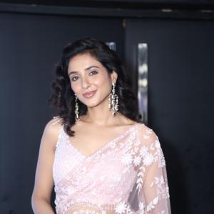 Actress Riya Suman Looks Elegant in Pink Embroidered Saree | Latest Photos
