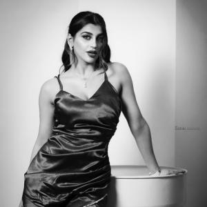 Actress Yashika Anand Slays in Teal Satin Gown | Latest Photos