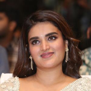 Actress Nidhi Agerwal Dazzles in Embroidered Pastel Green Saree | Latest Photos