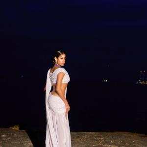 Actress Janhvi Kapoor Stuns in White Outfit at Evening Event | Glamorous Photos