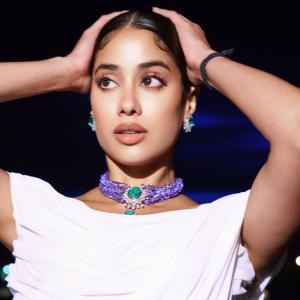 Actress Janhvi Kapoor Stuns in White Outfit at Evening Event | Glamorous Photos