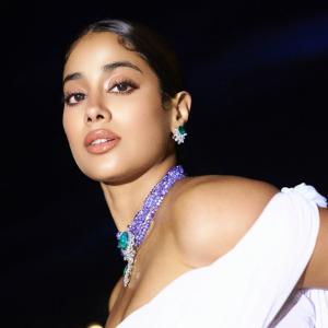 Actress Janhvi Kapoor Stuns in White Outfit at Evening Event | Glamorous Photos