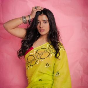 Actress Ketika Sharma Elegance in Green Saree | Latest Photos