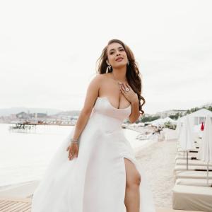Actress Neha Malik Dazzles in White Gown | Latest Photos