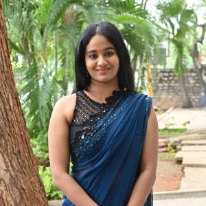 Actress Brigida Saga Looks Elegant in Navy Blue Saree | Latest Look