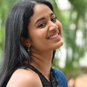 Actress Brigida Saga Looks Elegant in Navy Blue Saree | Latest Look