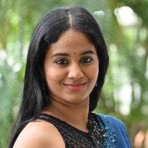 Actress Brigida Saga Looks Elegant in Navy Blue Saree | Latest Look