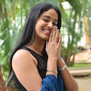 Actress Brigida Saga Looks Elegant in Navy Blue Saree | Latest Look