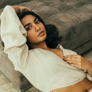 Trending Now: Actress Shivathmika’s Wrap Top & Wide-Leg Pants Ensemble