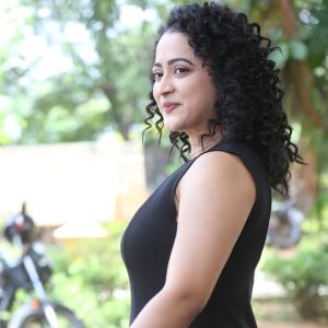 Actress Shruti Shetty Glows in Elegant Black Sleeveless Dress