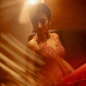 Actress Trisha Krishnan Glows in Elegant Red Embroidered Indo-Western Outfit