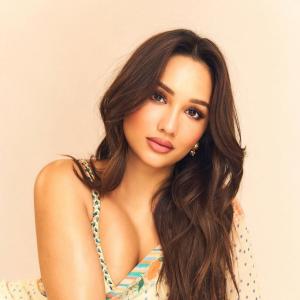 Actress Akanksha Sharma Looks Radiant in Cream Polka Dot Saree