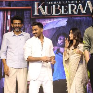 Kubera Movie Thank You Meet: Dhanush, Nagarjuna, Rashmika Celebrate Success with Chiranjeevi