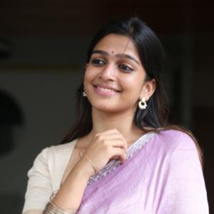 Actress Ananthika Looks Elegant  with Silver Jewelry - Traditional Indian Fashion