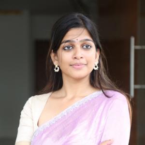 Actress Ananthika Looks Elegant  with Silver Jewelry - Traditional Indian Fashion