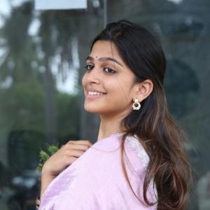 Actress Ananthika Looks Elegant  with Silver Jewelry - Traditional Indian Fashion