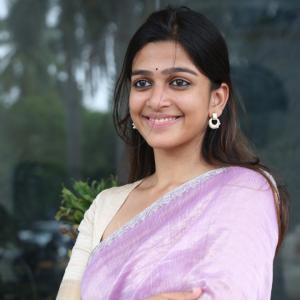 Actress Ananthika Looks Elegant  with Silver Jewelry - Traditional Indian Fashion