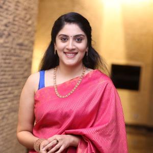 Dhanya Balakrishna Radiates Elegance in Traditional Pink Silk Saree