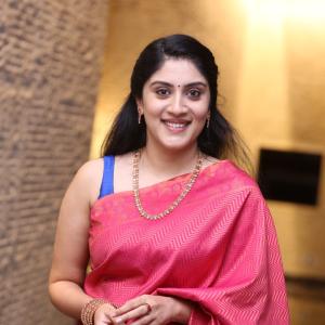 Dhanya Balakrishna Radiates Elegance in Traditional Pink Silk Saree