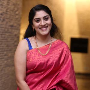 Dhanya Balakrishna Radiates Elegance in Traditional Pink Silk Saree