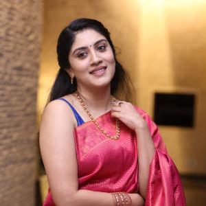 Dhanya Balakrishna Radiates Elegance in Traditional Pink Silk Saree